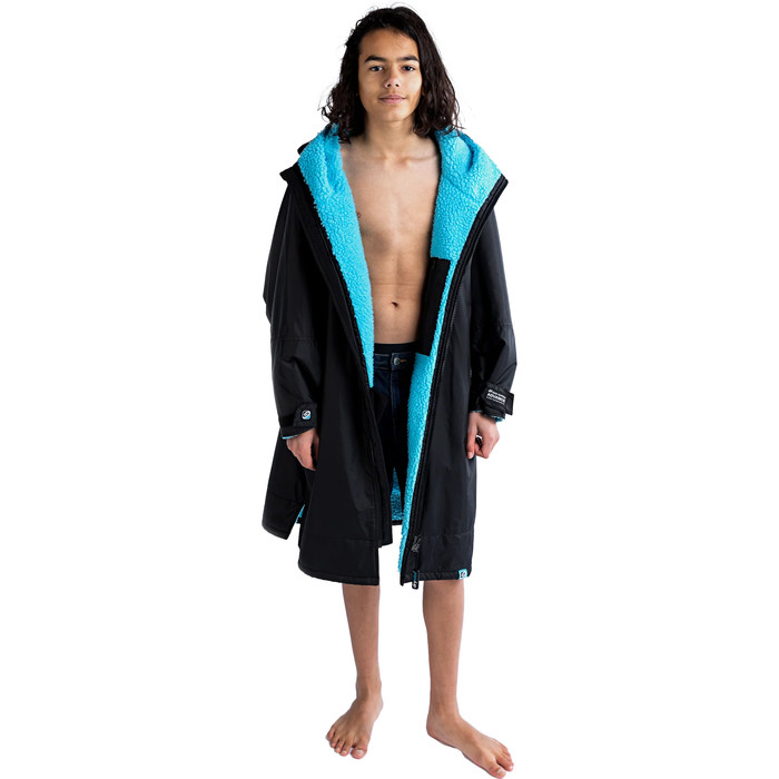 2024 Dryrobe Junior Advance Langrmelig ndern Robe V3 V3KSLSDA - Black / Blue